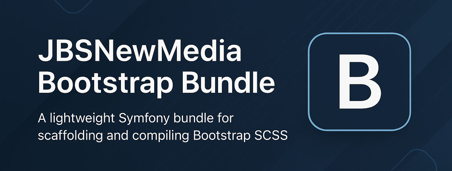 JBSNewMedia Bootstrap Bundle: SCSS without Node, right inside Symfony